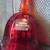 Ruby red Viking glass bell, handmade, crystal clanger, like new 3 thumbnail