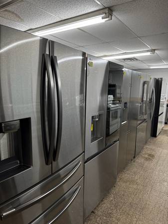 New washer,refrigerator,stove,dryer,stackable washer and dryer 1