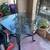 Glass tables and 4 chairs 2 thumbnail