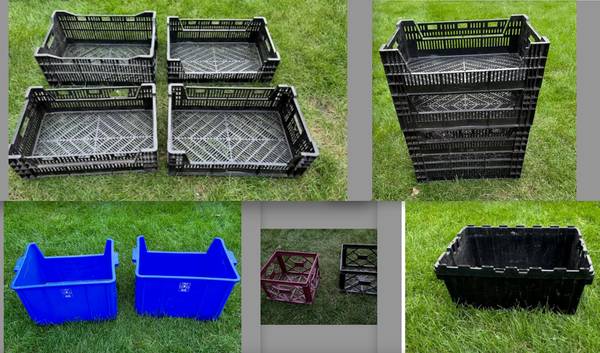 Storage Unit Containers / Stackable Crates / Tool Box Bins ALL for $19 1