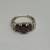 10K Yellow Gold Garnet & Diamond Ring (Diamond 0.08 CTW) (Size 7 1/4) 1 thumbnail