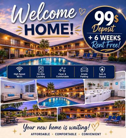 🎉No application fee!!Apply today lock you 6 weeks free🏡 1