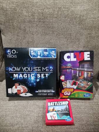 Magic Set, Clue, and Battleship Bundle - Only $5 for All Three! 1