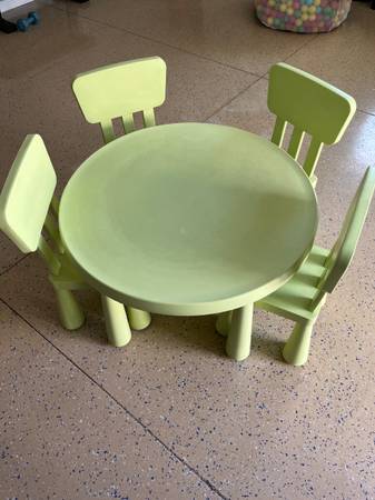 IKEA kids table and chairs 1