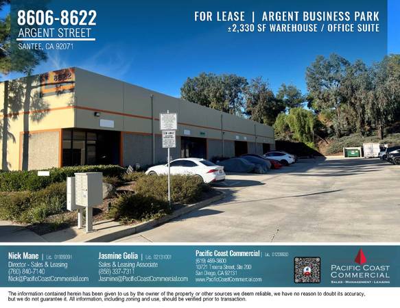 ± 2,330 Sq. Ft. Warehouse / Office Suite | Argent Business Park 1
