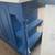 35"W x 36"T x 31"D Blue Kitchen Island White Quartz Top Used Good Cond 7 thumbnail