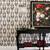 Black Scandinavian Block Print Tulip Wallpaper 6 thumbnail