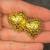 Anne Klein Gold Tone Heart Nugget Brooch Pin 2 thumbnail