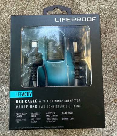 Lifeproof usb cable with lightning connector (New) 1