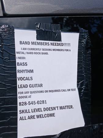 GUITARISTS NEEDED (Asheville, Greenville, Charlotte, Knoxville)64145663058307120