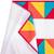 Large Pink Triangle pattern Packable Towel w/ tote bag 3 thumbnail