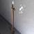 Vintage 40lb Brutalist Gilt Bronze / Iron Floor Lamp 1 thumbnail