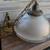 Antique Holophane Two Piece Glass Ceiling Fixture Shade Over 100 years Old with  1 thumbnail