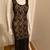 BLACK FRINGE & LACE DRESS Size XL 4 thumbnail