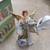 TWO 8" Vintage Paper Mache Angels w/original boxes Hand Painted 11 thumbnail