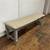 Vintage looking gray weathered bench 3 thumbnail