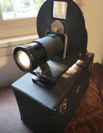 Antique / vintage Argus projector slide & film strip attachments WORKS 1