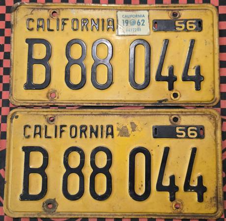 Matching pair 1956 California LPs 1