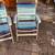 Pair of vintage Sun Terrace Co. folding vinyl strap chairs A195 3 thumbnail