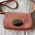COACH Authentic Crossbody Flap Bag Leather Pink Excellent condition 15 thumbnail