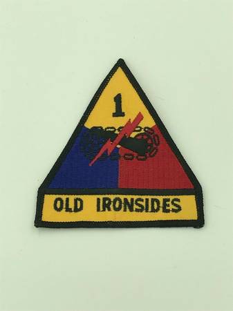 New, Old Ironsides patch, military patch, Triangle patch, sew in patch 1