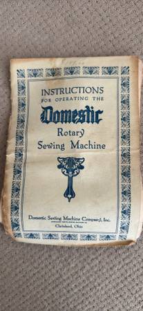 Antique Florence Rotary Sewing Machine w/ Ornate Wood Cabinet – Vintag 1