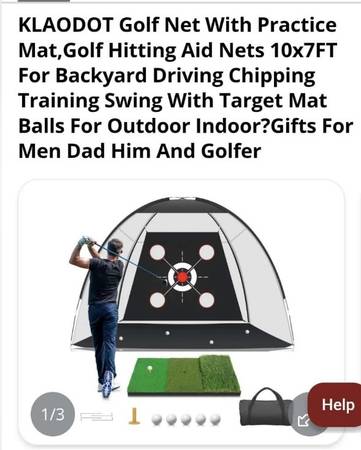 Golf practice net NEW 1