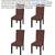 vidaXL - Chair Cover Set of 4 Brown 90% Polyester, 10% Elastane..! 1 thumbnail