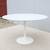 Mid-Century Eero Saarinen for Knoll 47" Round White Tulip Dining Table 7 thumbnail