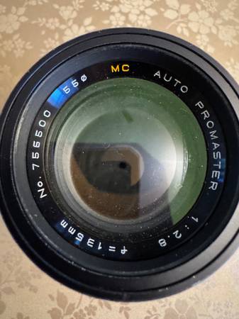 Promaster multi coated auto F 135mm telephoto lens 1