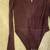 Like New Topshop Maroon Ribbed Bodysuit Size 2 4 thumbnail