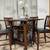 High Dining Table With Lazy Susan & Display Base 4 Chairs / Comedor 12 thumbnail