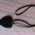 Large Shiny Black Heart Necklace 1 thumbnail