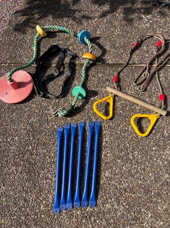 Swing, hang, monkey bar kit 1
