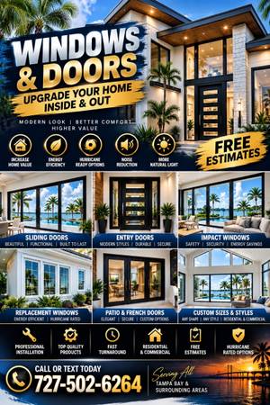 Window & Door Installer specialist. Lets get ready for hurricane season!! 1