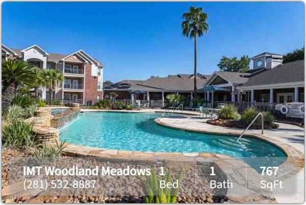 $1,200 / 1hab - 767ft2 - ¡Relájate y descansa! ¡Acabas de encontrar un excelente departamento de 1 habitación y 1 baño! (Spring - TX)63924168512899121
