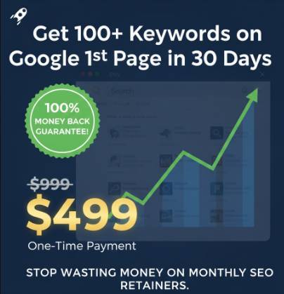 Guaranteed: 100+ Google 1st Page Keywords in 30 Days! 1