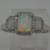 14kt white gold ring 3.4 grams with 3 opals 40 diamonds 0.25 carats si 1 thumbnail