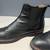 Thomas & Vine Men's Nash Wingtip Chelsea Black Leather Boots - 11 7 thumbnail