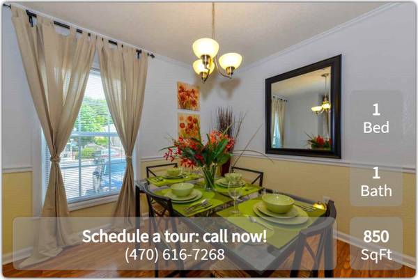 $995 / 1br - 850ft2 - Quality 1 bed, 1 bath with the amenities you desire! 850 Sq Feet! (Stone Mountain - Near Stone Mountain Plaza)63964128959875121