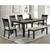 6PC DINING TABLE SET, TABLE, FOUR CHAIRS AND BEACH 1 thumbnail
