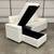 New Sofa Bed Sectional / Couch with Chaise - White Leather (Can Deliver) 9 thumbnail