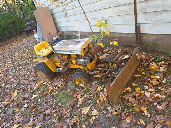 Classic Cub cadet tractor with plow 1