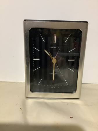 Table clock by Seiko. 1