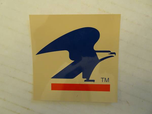 USPS - U. S. Mail - Sonic Eagle Logo Laminated 3 x 3-inch square 1