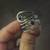 Vintage Sterling Silver Ring  (Size 6-7) with Natural Onyx Stones 2 thumbnail