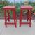 2- Beautiful Industrial Design Red Bar or Counter Stools 4 thumbnail