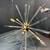Spiked 6-Light Painted Bronze with Natural Brushed Brass Pendant Light 6 thumbnail