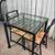 3 Piece Glass & Iron Compact Dining Set IKEA - PERFECT FOR STUDIO 8 thumbnail