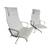 Herman Miller Eames Aluminum Group Lounge Chairs with 2101 Ivory Leather- a Pair 1 thumbnail